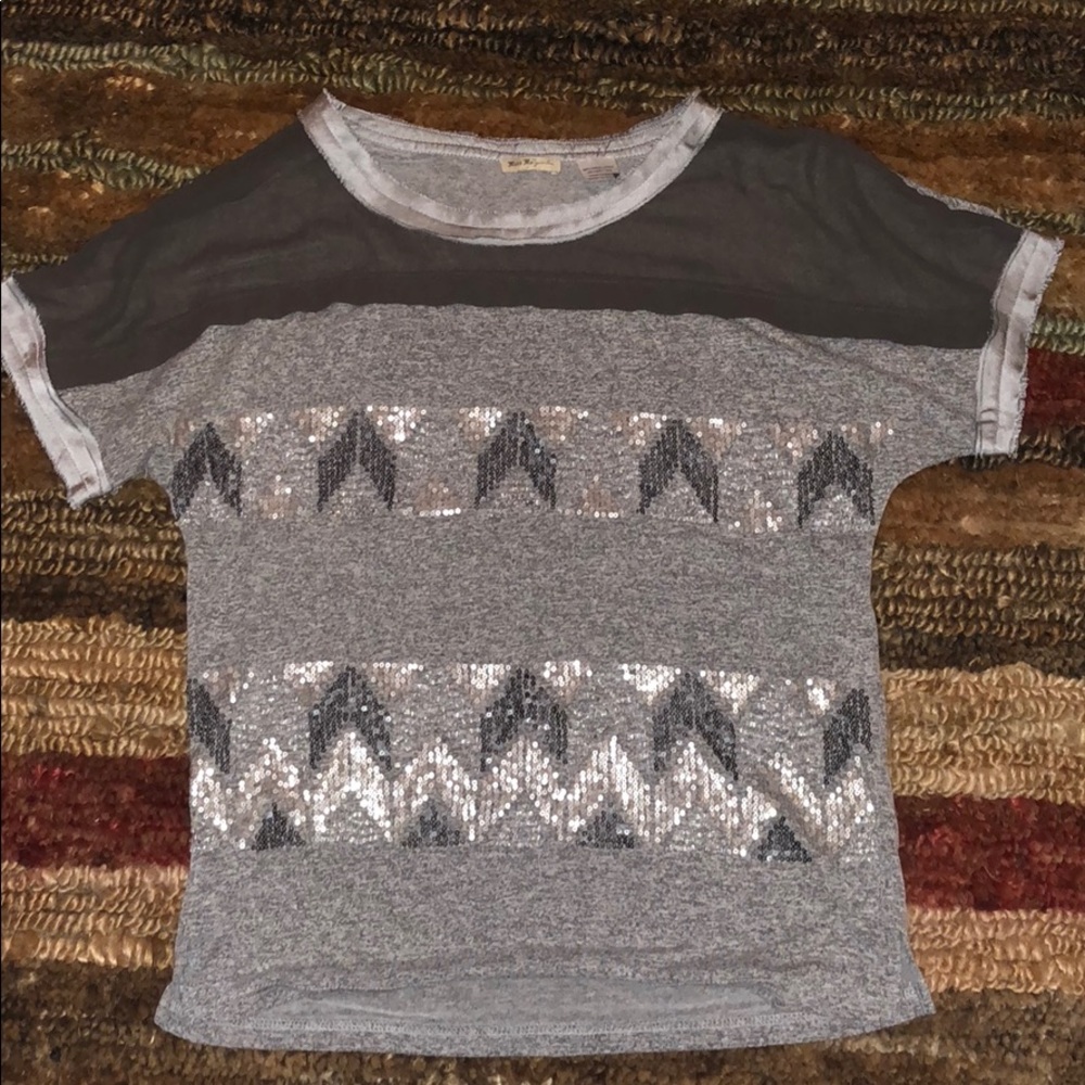 Miss Me Girls Sequin Top